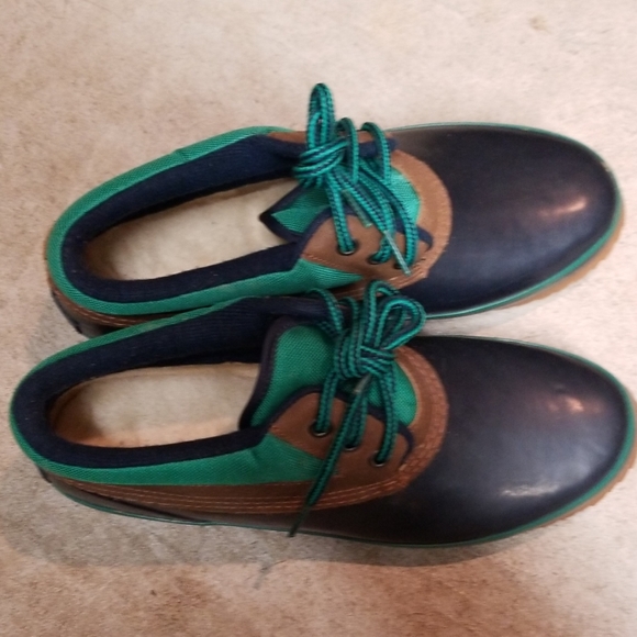 WOODSTOCK Sorority Rain Duck Boots Teal Blue EUC - Picture 7 of 7
